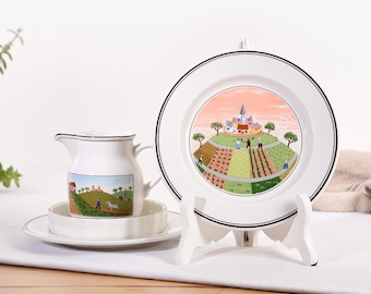 Villeroy and Boch Naif Dinnerware Amish Folk Art Style Countryside