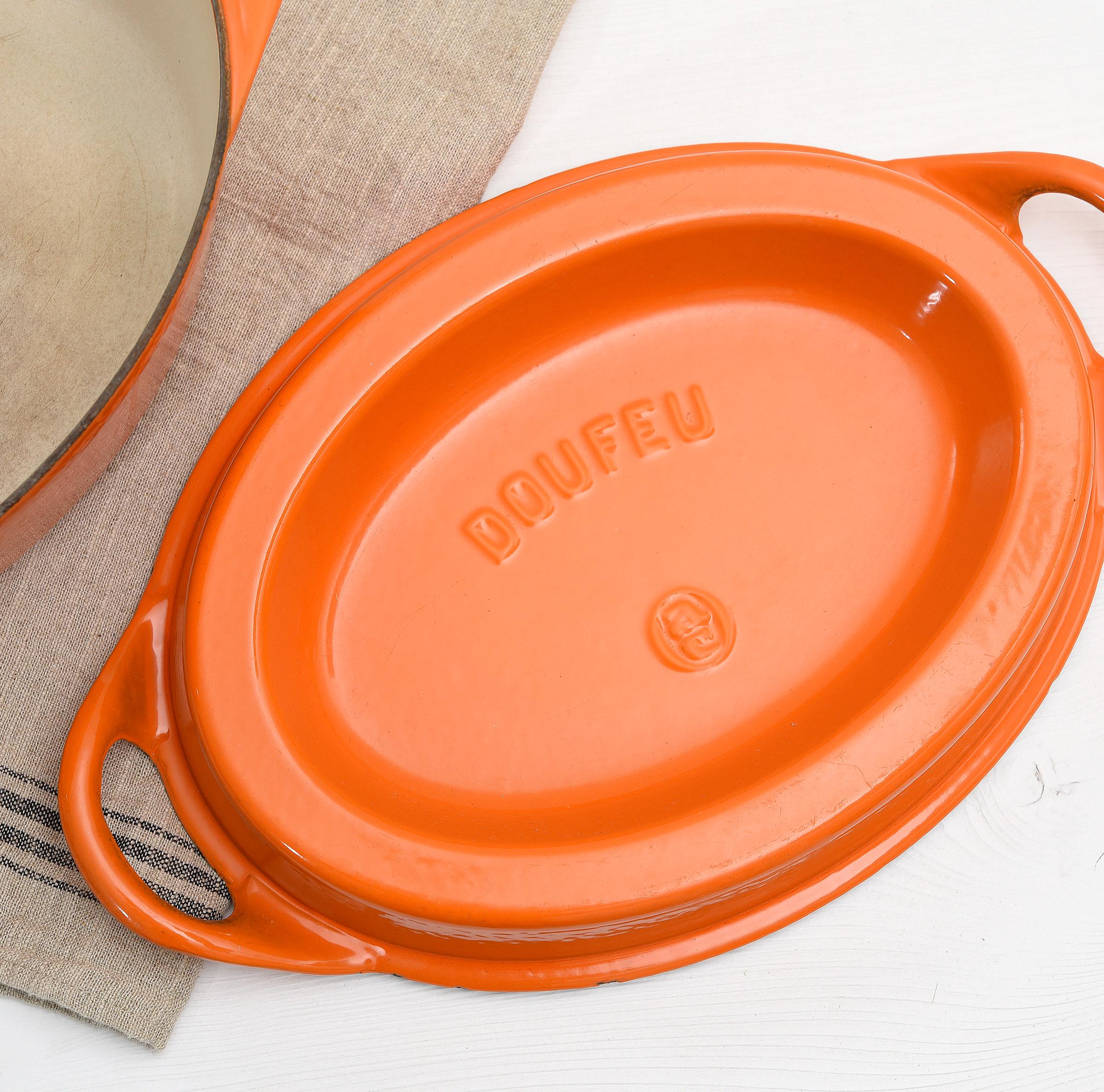 Vintage French Doufeu Dutch Oven Cousances Style- Le Creuset Flame