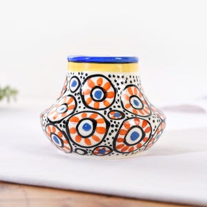 DITMAR URBACH. Czech Art Deco Vase by Lajos KASSAK. Bohemian Pottery 1920-1930.