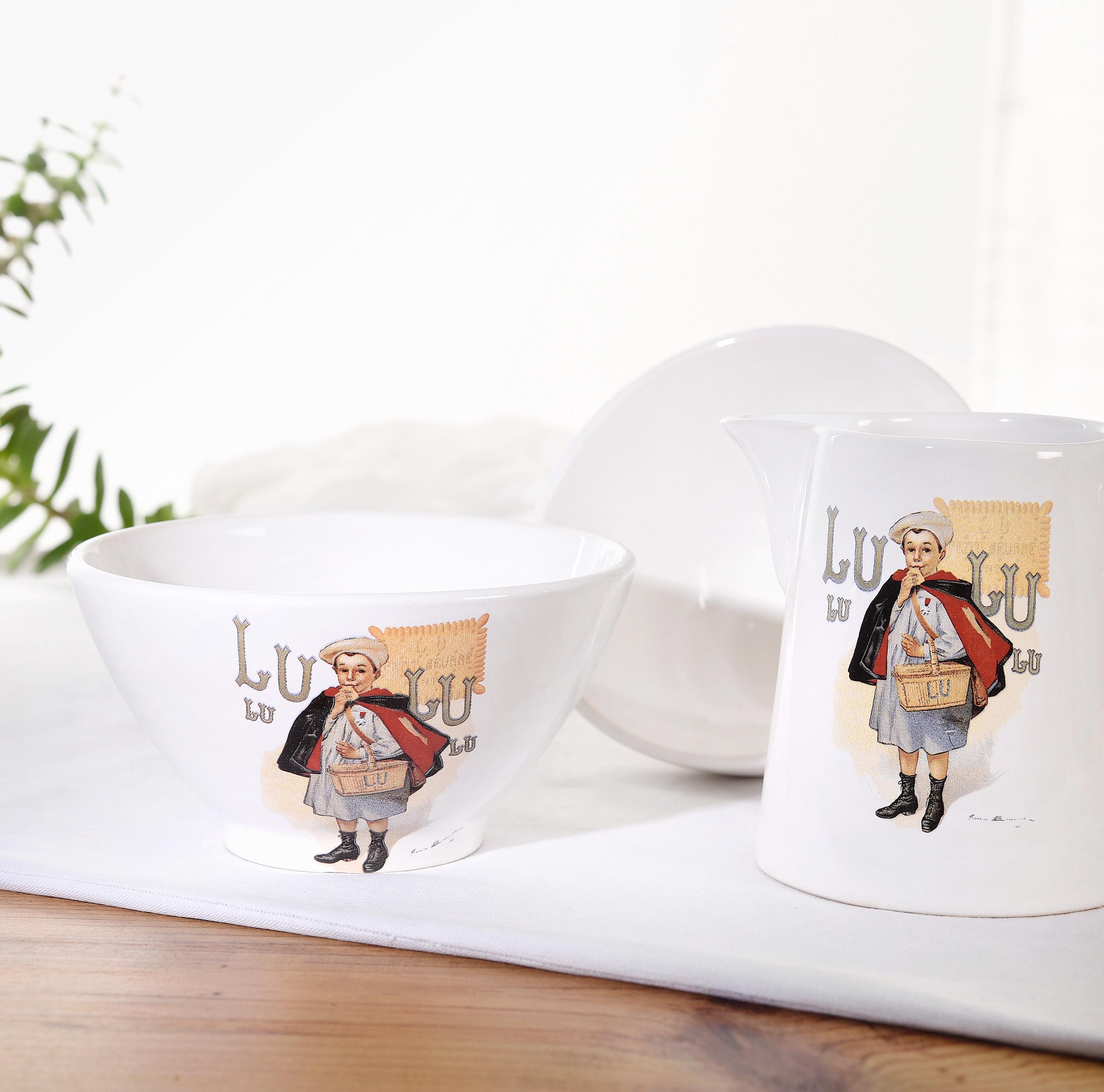 LU ビスケット 非売品 陶器小物入れ Lefevre-Utile