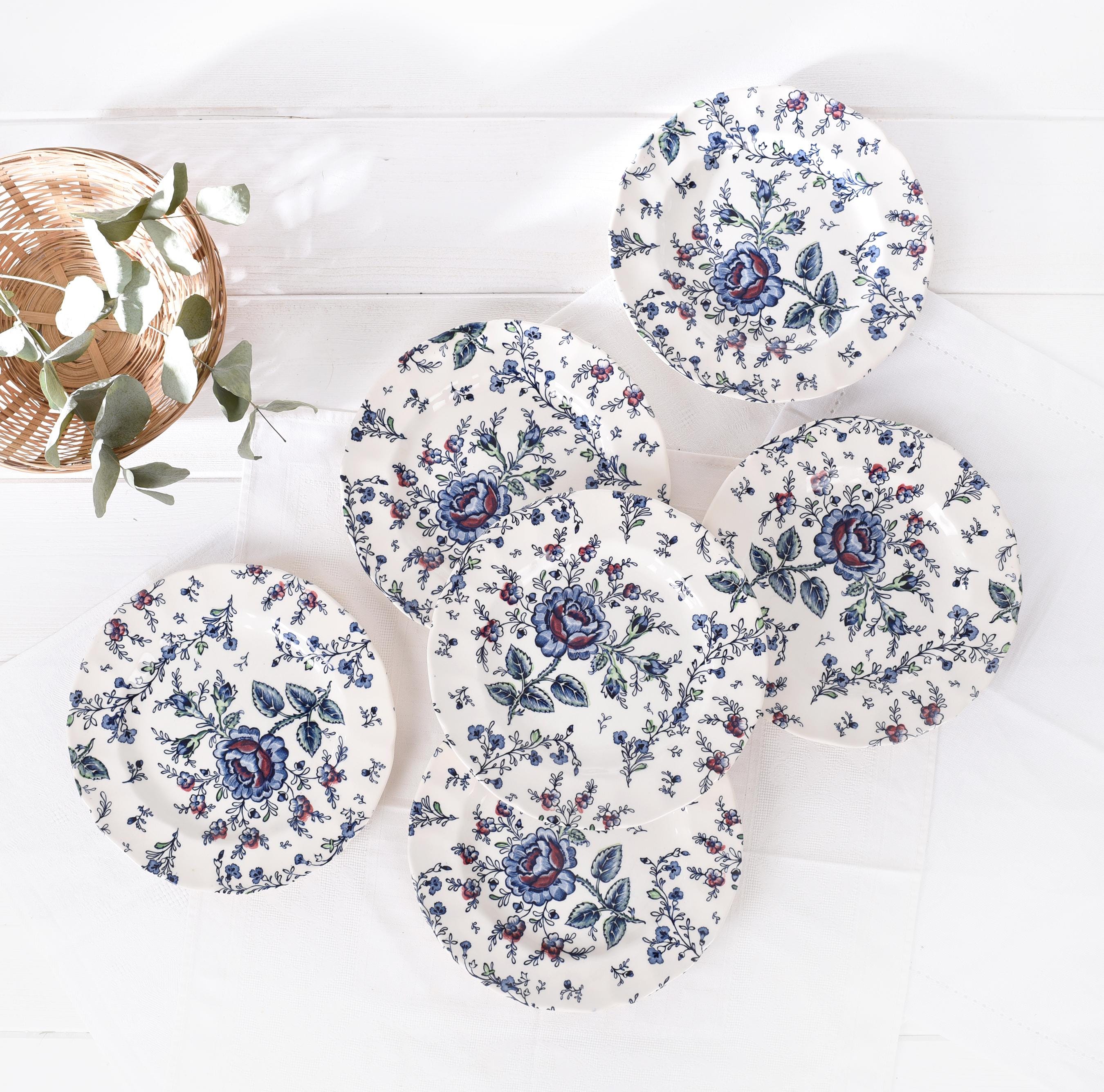 Johnson Brothers Blue Rose Chintz - Etsy