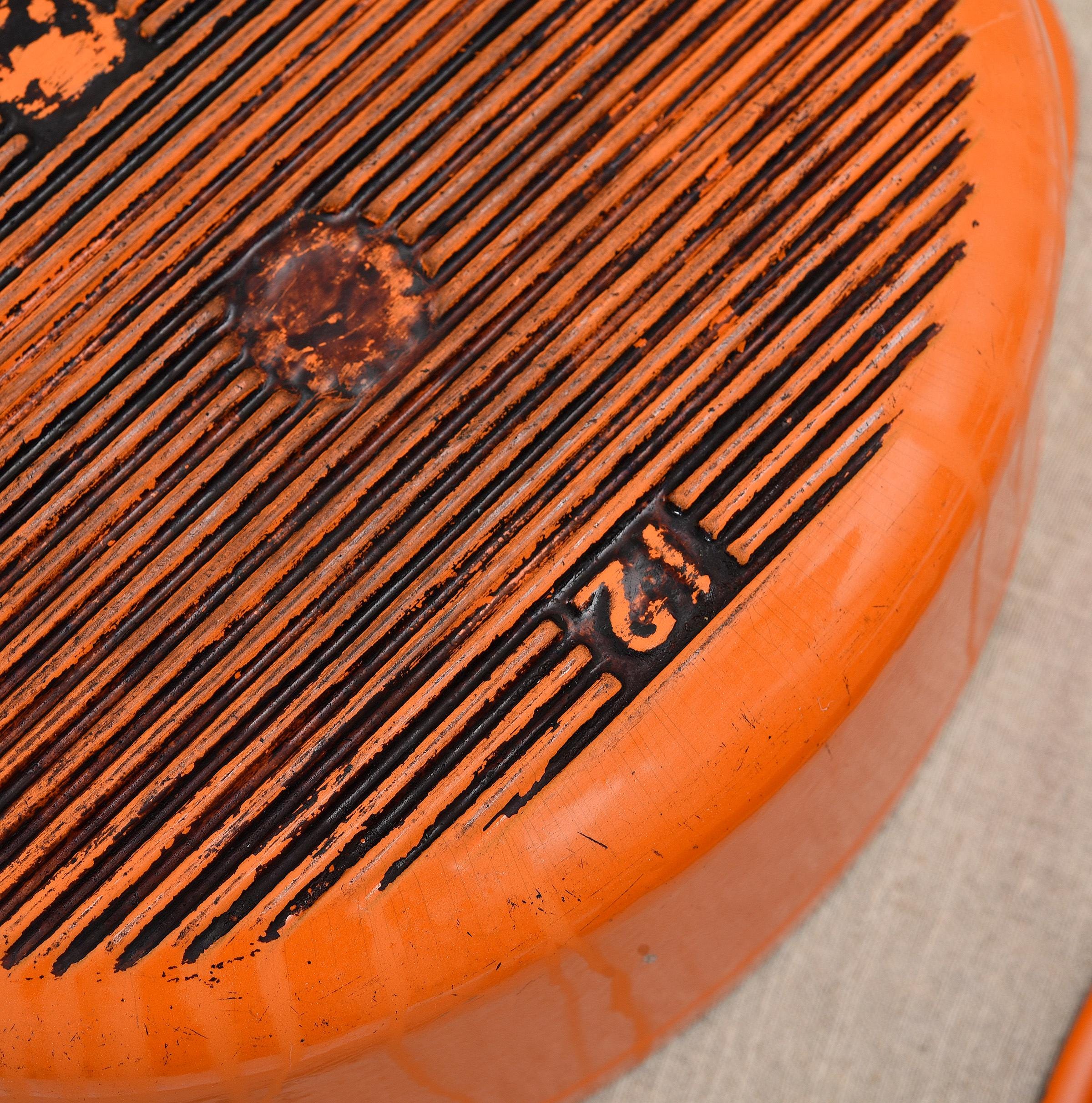Vintage French Doufeu Dutch Oven Cousances Style- Le Creuset Flame 