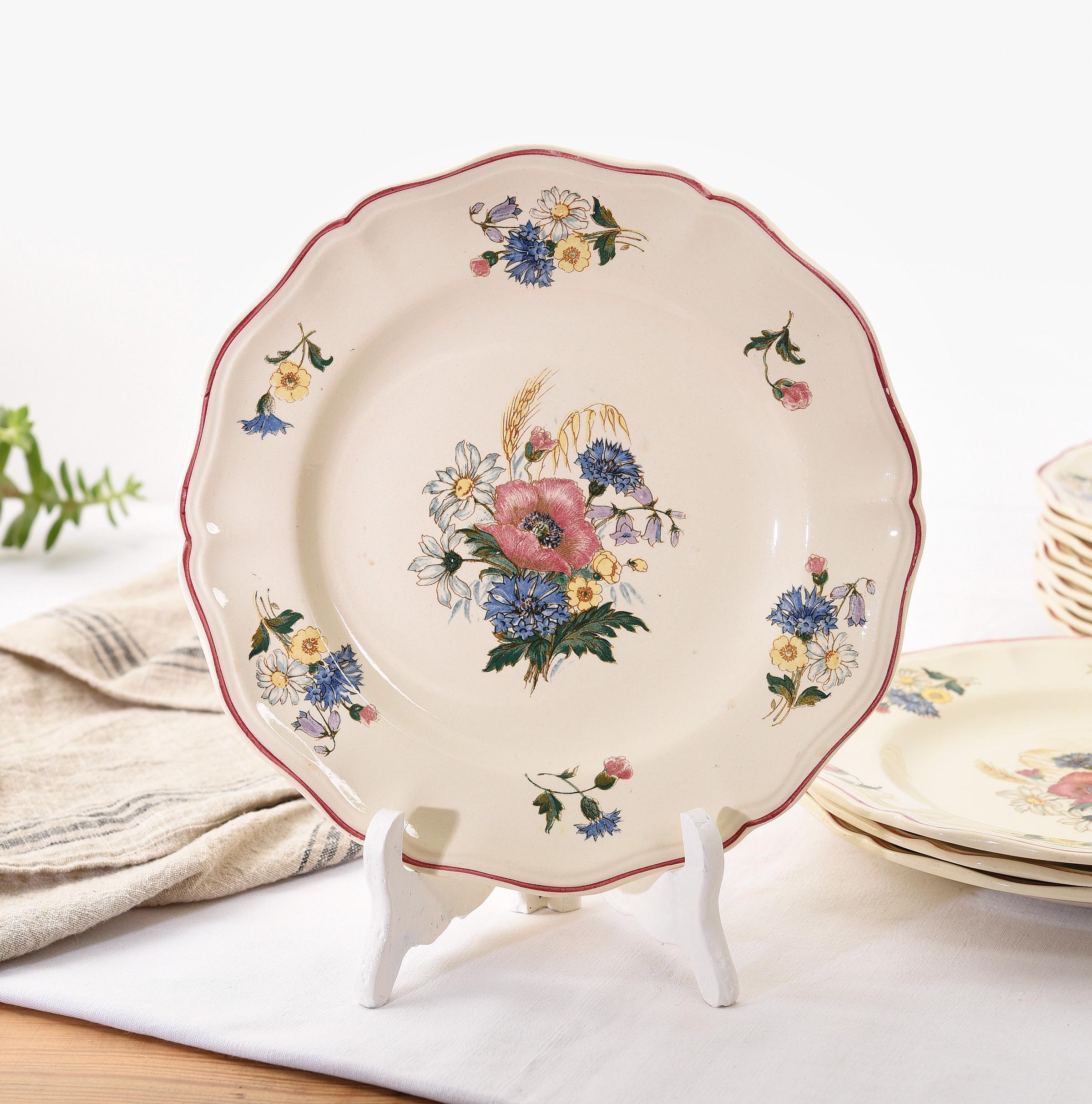 Sarreguemines antique plate サルグミンヌ Sarreguemines antique plate lily | iichi 日々の暮らしを