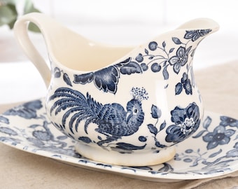 ビレロイ＆ボッホ パラディーゾのブルーボウルプレート、青白磁の