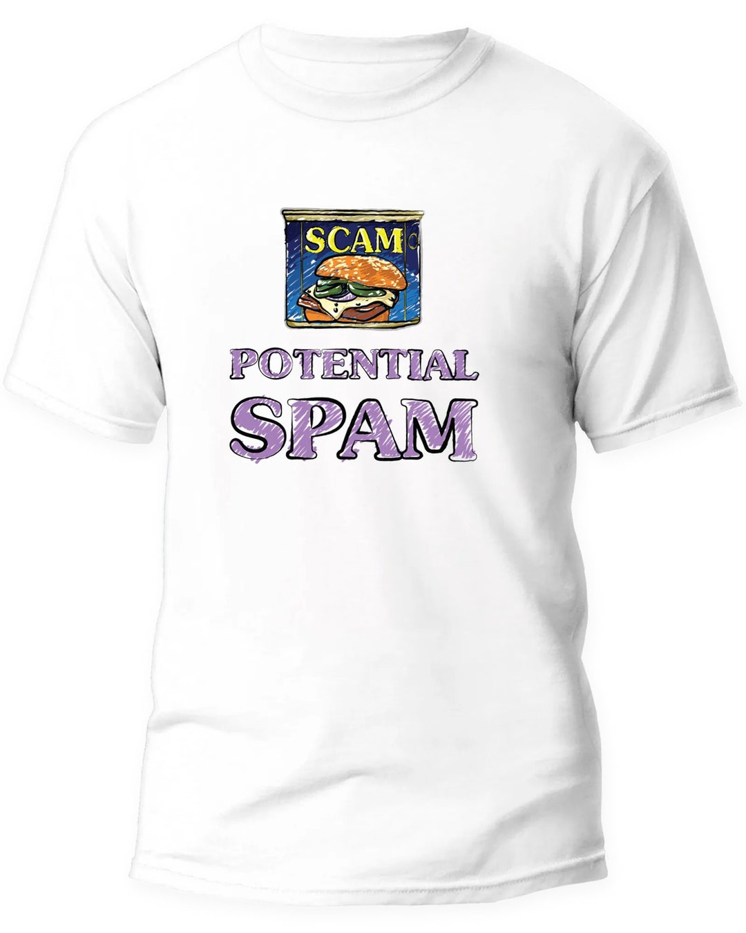 Can of Spam T Shirt, Spam T Shirt, Wordplay T Shirt, Play on Words
