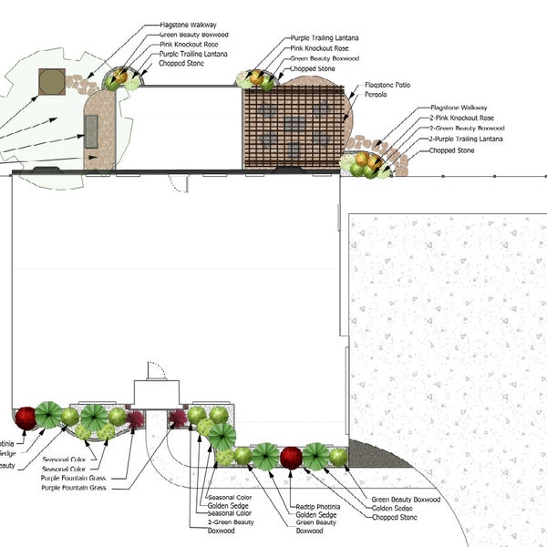 Add-On: 2D Plan for a Previously Designed Rendering Only or Alternate Custom Planting Design Package, Custom Landscape Design