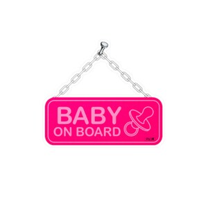 Baby on board girl stickers