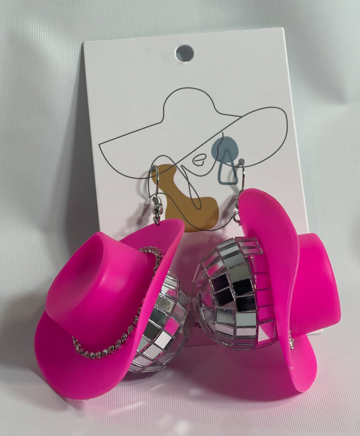 Kvinnors Tiara Cowgirl Hat Western Party Hat Tillbehör Disco Kostym Cowboy Hat Rosa Db228c9e17024fa1