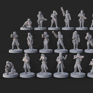 Shoretroopers | 1:48 Scale Star Wars Legion Compatible Miniature | Unpainted Resin 3D Print | Imperial Coastal Defense Proxy