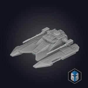 TX-130 Saber Tank | 1:48 Scale Star Wars Legion Compatible Miniature | Unpainted Resin 3D Print | Republic Hover Tank Proxy