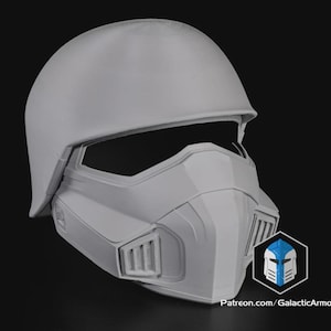 Helldivers II Light Gunner Helmet – 3D Printed DIY Kit – Galactic Armory Licensed
