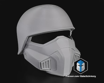 Helldivers II Light Gunner Helmet – 3D Printed DIY Kit – Galactic Armory Licensed