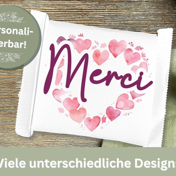 Ritter Sport Mini Banderole personalisiert kleines Geschenk Gastgeschenk Geburtstag Hochzeit Tischdeko Dankeschön Give away Schokolade gift