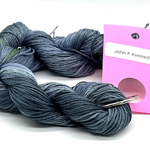 John F Kennedy, 120 yard mullbärssilkeshärva, 6 trådar