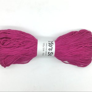 Rosa , 120 yard mulberry silk hank, 6 strands