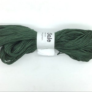 Evergreen , 120 yard mulberry silk hank, 6 strands