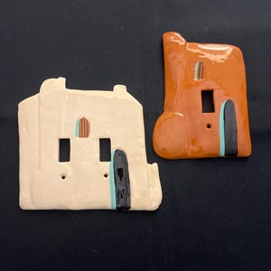 Adobe Switch Cover Switch Plate Switchplate 3D Outlet Plug Decora/GFCI Hand Painted Ceramic Southwest