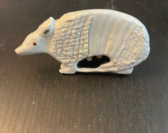 Armadillo Night Light- Hand painted ceramic nightlight