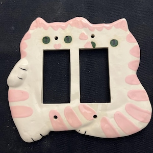 Cat Light Switch Cover Switch Plate Kitty Switchplate 3D Outlet Plug GFI Decora