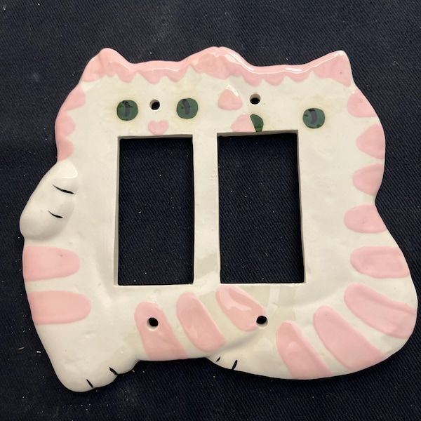 Cat Light Switch Cover Switch Plate Kitty Switchplate 3D Outlet Plug GFI Decora