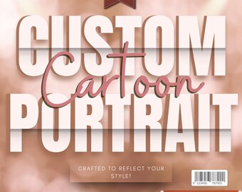 Custom Cartoon Portrait: Personalized Pet, Couple, or Individual Art (Digital File)