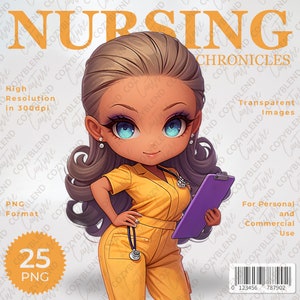 Nurse Clipart: Inspiring PNG Illustrations (Digital Download)