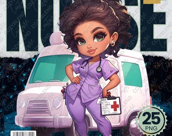 Nurse Life Clipart Bundle: Medical PNG Graphics (Commercial Use, Instant Download)