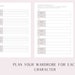 Cosplay Planner Digital Print Event Time Tracking Project Planner ...