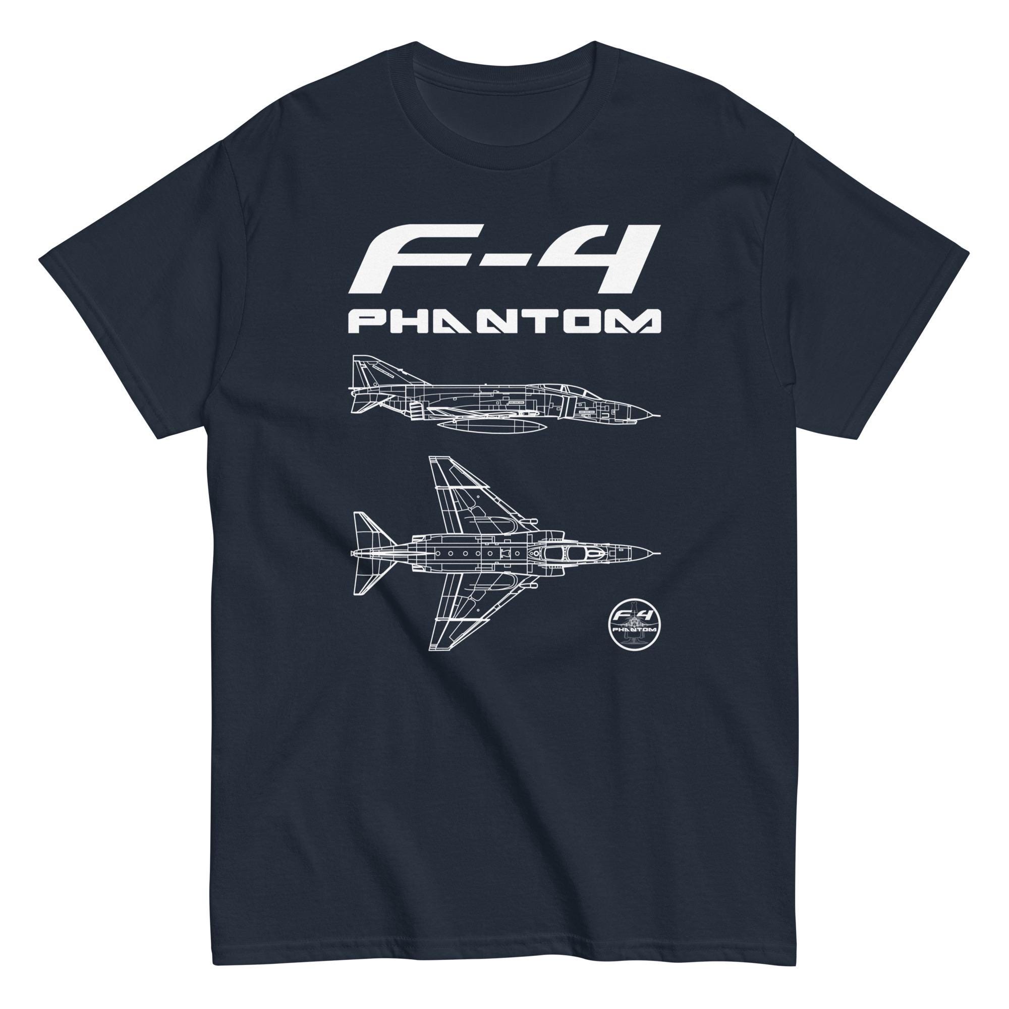 F-4 Phantom Fighter Jet T-shirt: Sleek Aircraft Design - Etsy