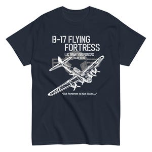 B-17 Flying Fortress T-Shirt – WW2 Bomber Plane Graphic Tee for Warbird Fans & Aviation History Enthusiasts