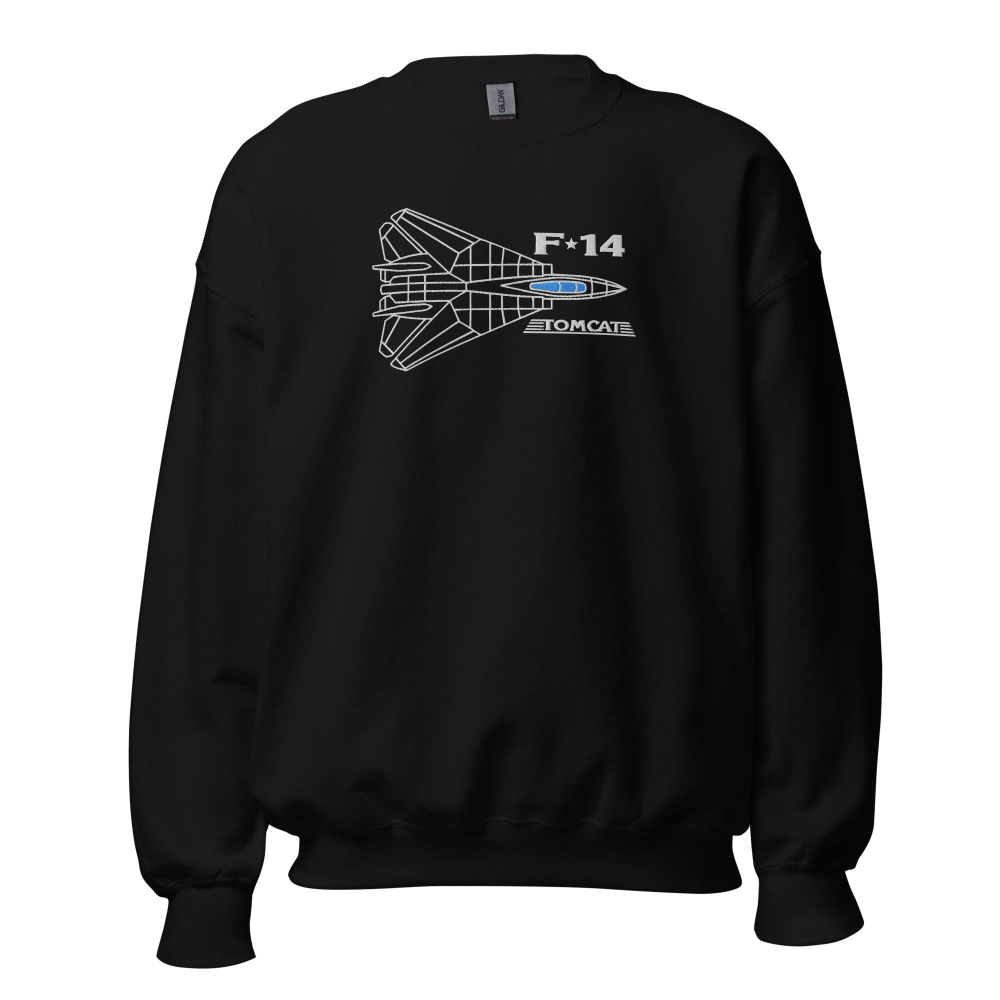 F-14 Tomcat Iconic Fighter Jet Embroidered Sweatshirt