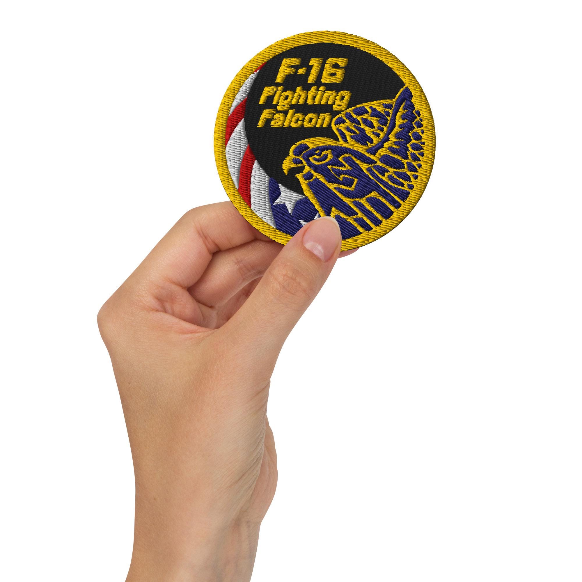 F-16 Fighting Falcon Embroidered Patch: Military Aviation Badge - Etsy