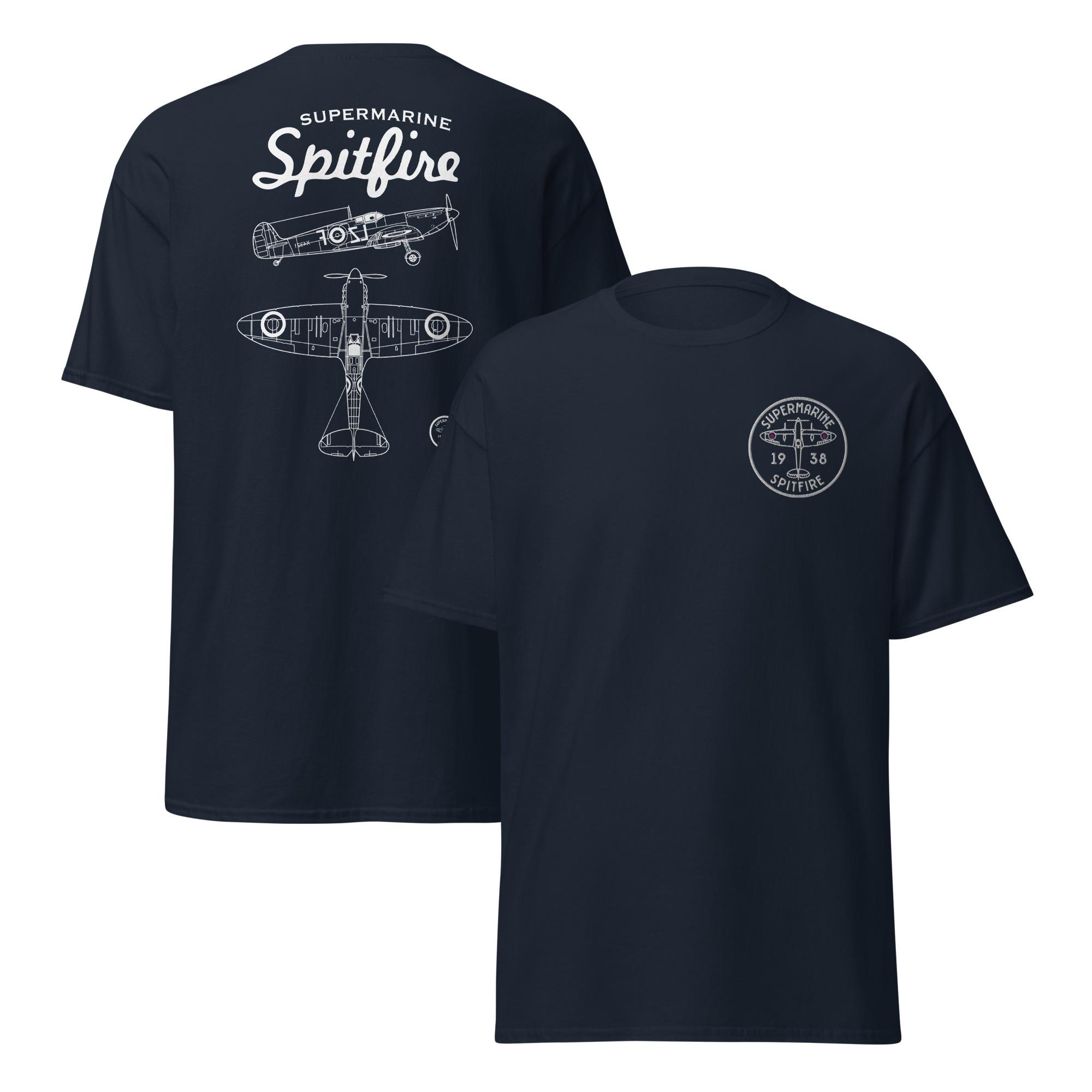 Supermarine Spitfire WWII Classic British Aircraft Embroidered