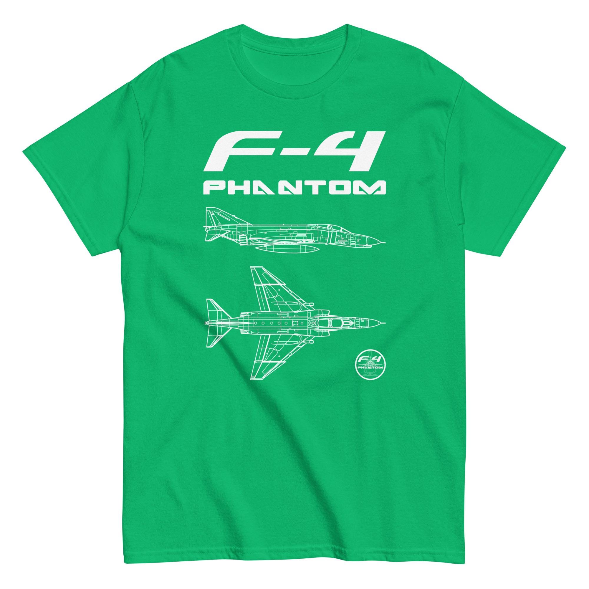 F-4 Phantom Fighter Jet T-shirt: Sleek Aircraft Design - Etsy