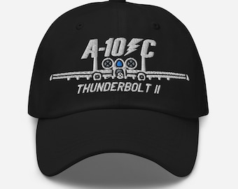 A-10C Thunderbolt II Wojskowy Samolot Haftowany Czapka