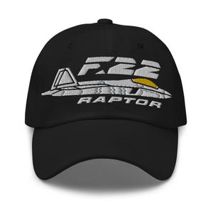 F-22 Raptor Stealth Fighter Jet Embroidered Hat
