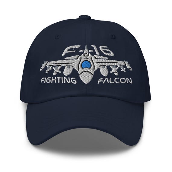 F-16 Fighting Falcon Embroidered Hat - USAF Military Aviation Cap