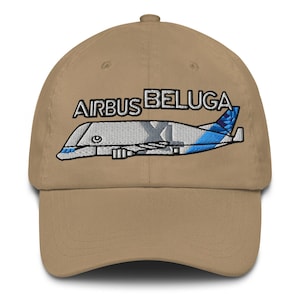 Airbus Beluga Embroidered Hat – Super Transporter Aircraft Cap – Aviation Gift for Airbus Fans, Plane Spotters & Aerospace Pros