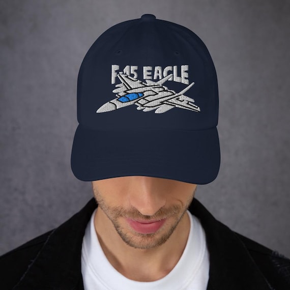 F-15 Eagle Fighter Jet Embroidered Cap – Classic Aviation Headwear
