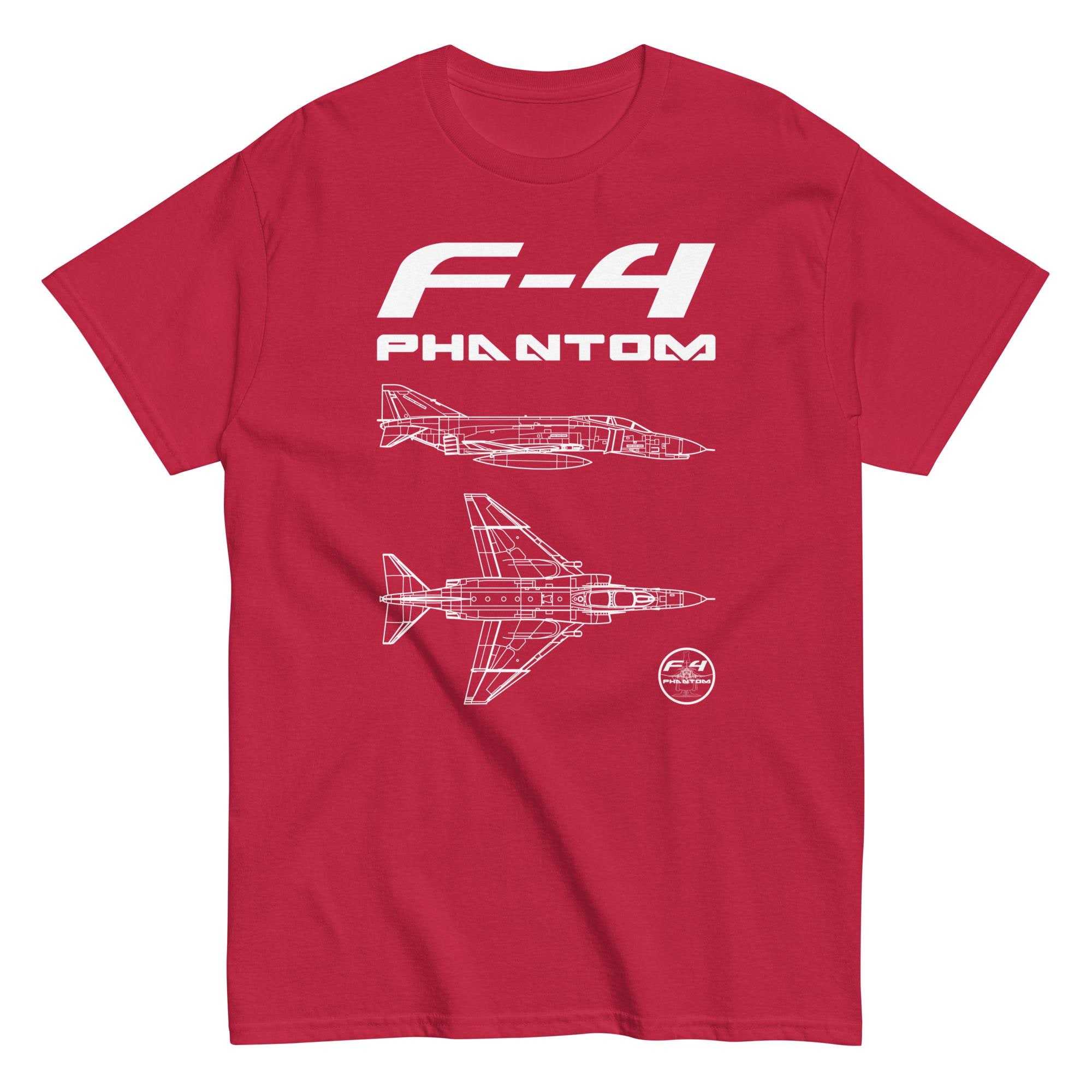 F-4 Phantom Fighter Jet T-shirt: Sleek Aircraft Design - Etsy