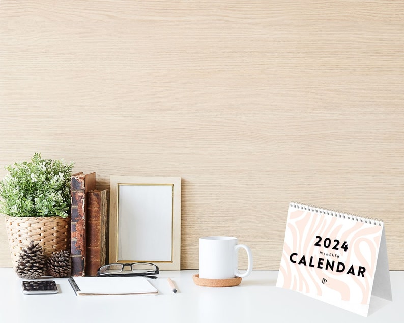 2025 Desk Calendar Bundle, 2025 Monthly Calendar Printable, Quotes