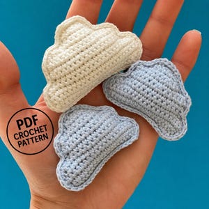 Crochet Cloud Pattern: Amigurumi Nursery Mobile (English PDF)