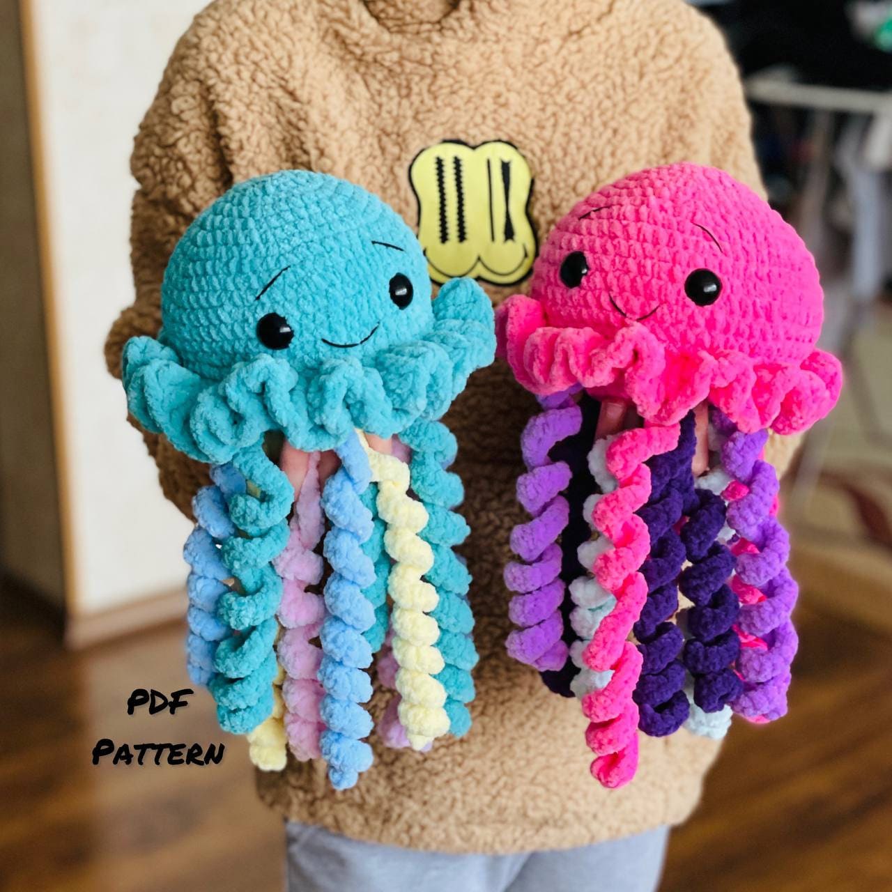 Jellyfish Сrochet Pattern, Ocean Animal Crochet Pattern, Crochet