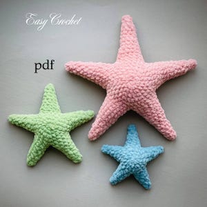 Seestern Häkelanleitung PDF: Amigurumi Plüschtier DIY