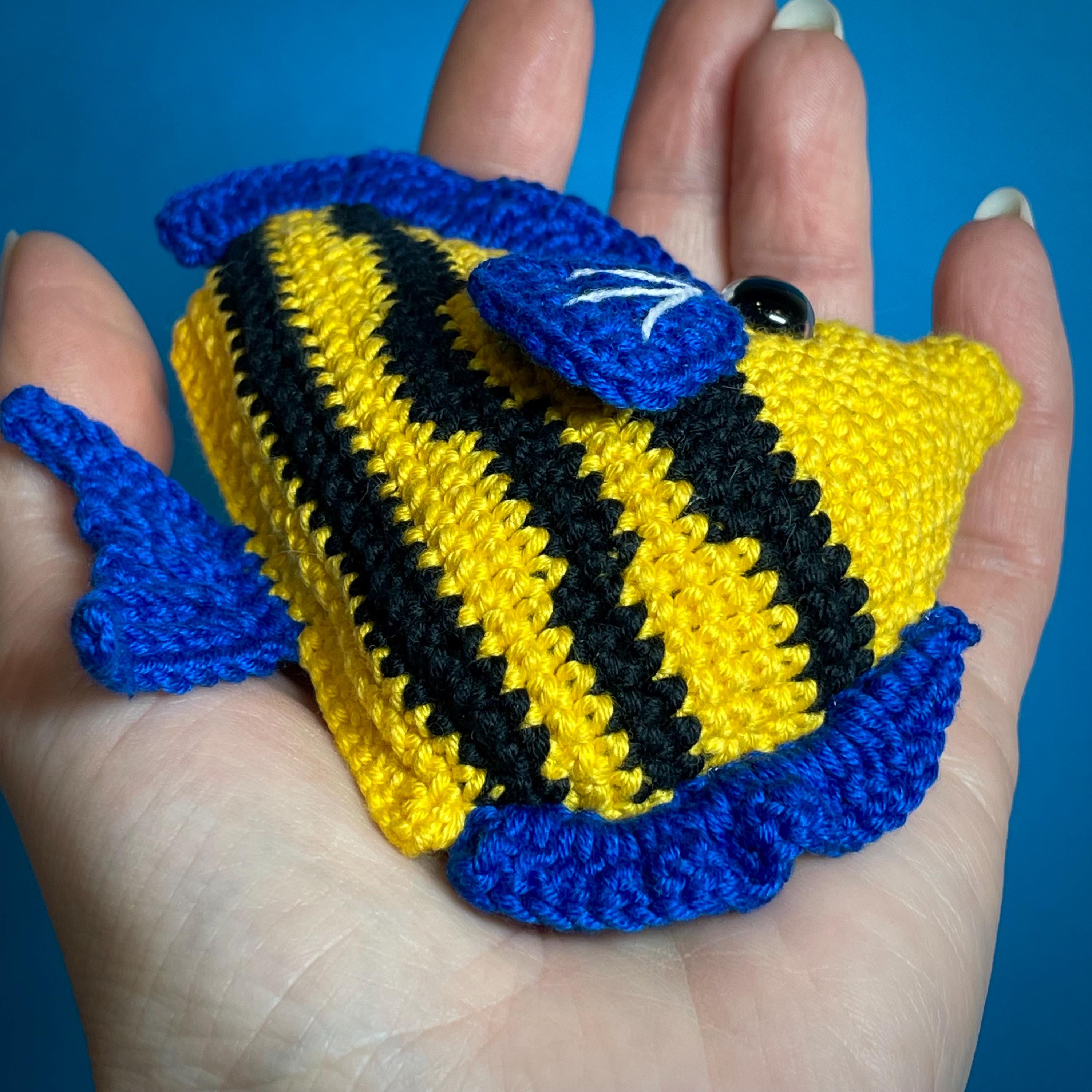 Striped Angelfish Crochet Pattern. Tropical Reef Fish Amigurumi PDF ...