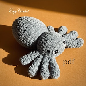 Spider Crochet Pattern: No-Sew Halloween Amigurumi (PDF Pattern)