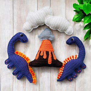 Poupée Dinosaure Au Crochet – Animal émotionnel En Laine Avec Carte Inspirante – Cadeau Soutien Pour Ami Ou Famille - 5