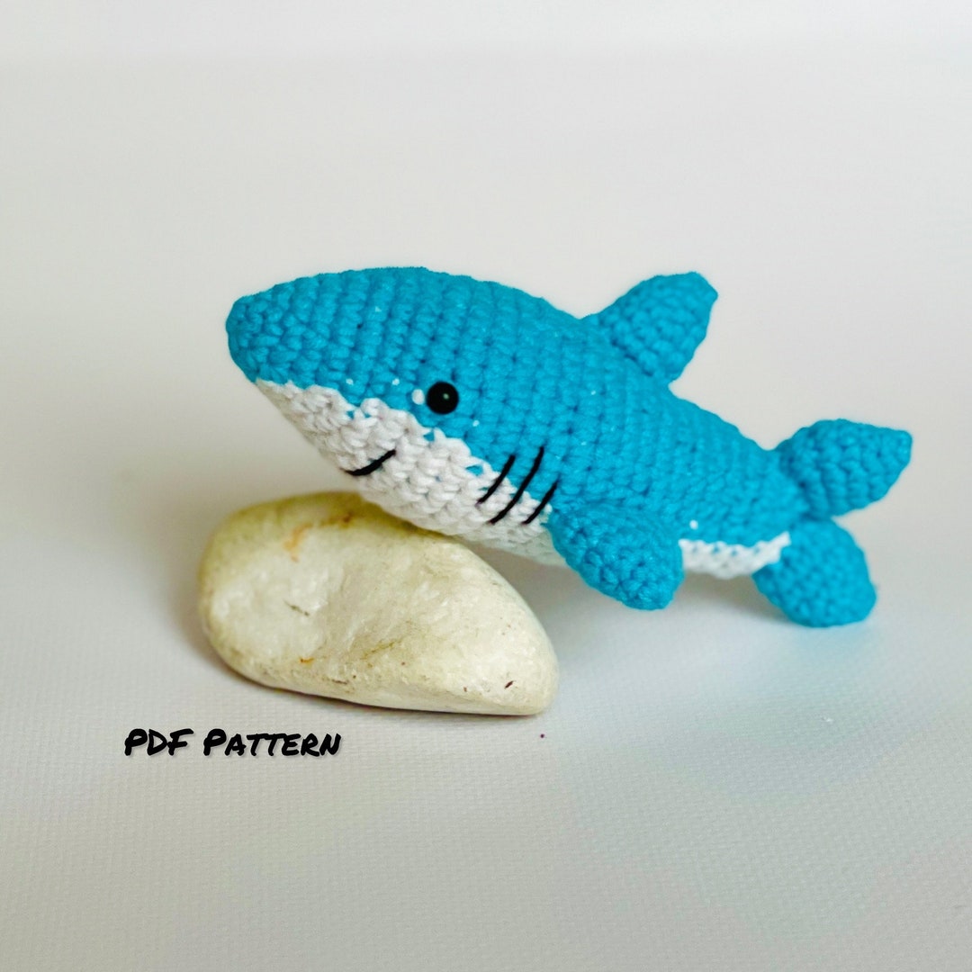 SHARK Crochet PATTERN Crochet Pattern Toys Small Shark Crochet SHARK Crochet PATTERN Crochet Pattern Toys Small Shark Crochet