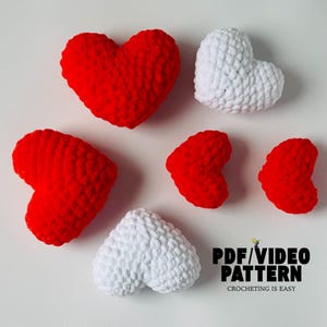 HÄKELANLEITUNG & VIDEO. Kein Sew Crochet Herz. Valentinstag Geschenke. Muttertag. Schlüsselanhänger Basteln. Amigurumi Herz. Englische Nähanleitung