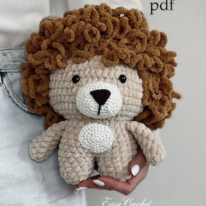 Lion Crochet Pattern PDF: Plush Animal DIY. Amigurumi Toy (PDF Download)